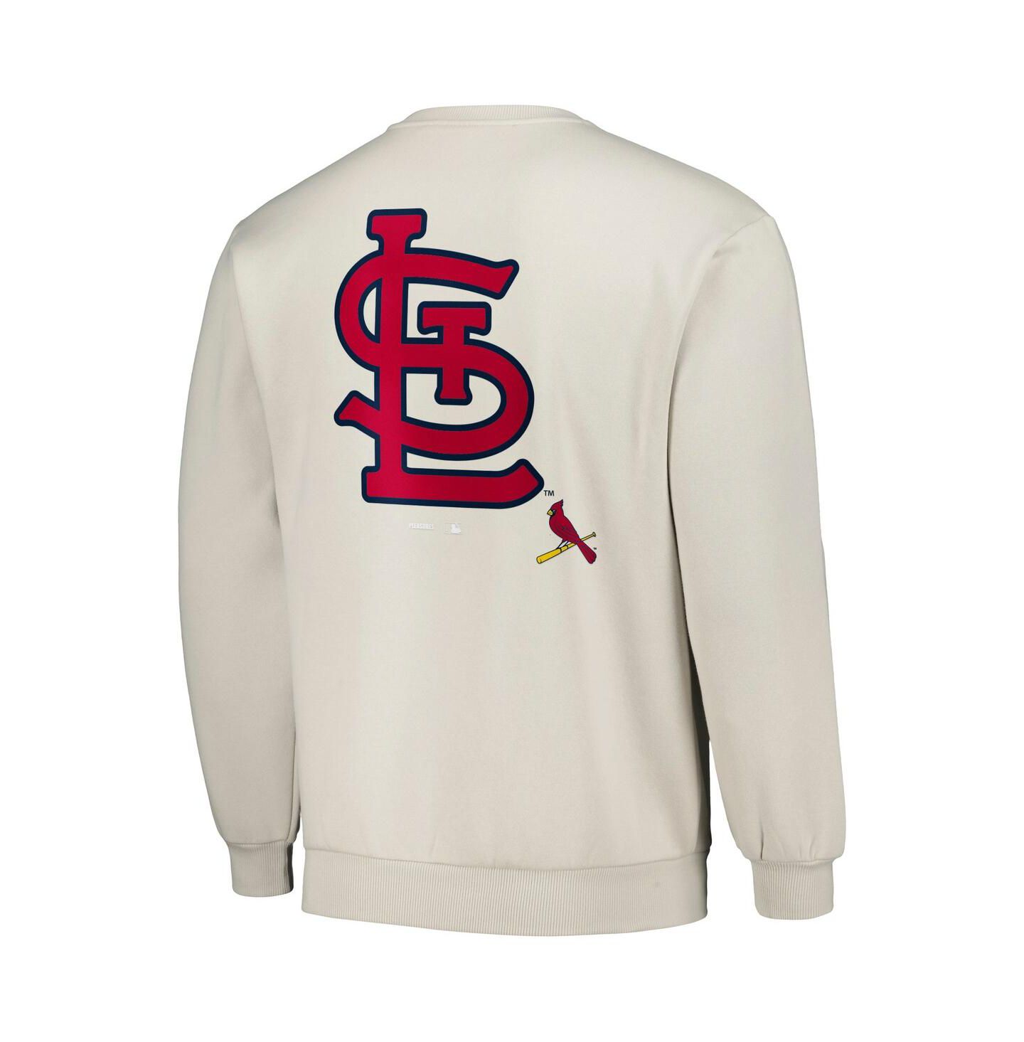 Мужская толстовка PLEASURES Gray St. Louis Cardinals Ballpark Pullover — фото 2