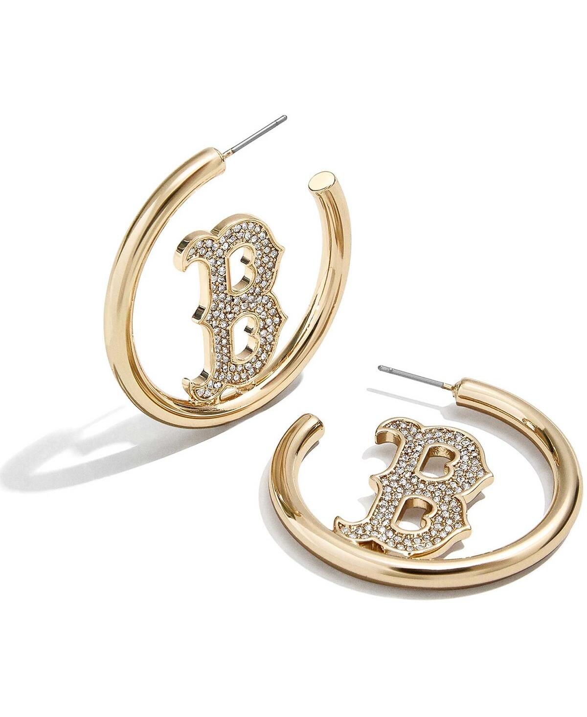 Baublebar Women's  Boston Red Sox Hoops Earrings In Gold-tone