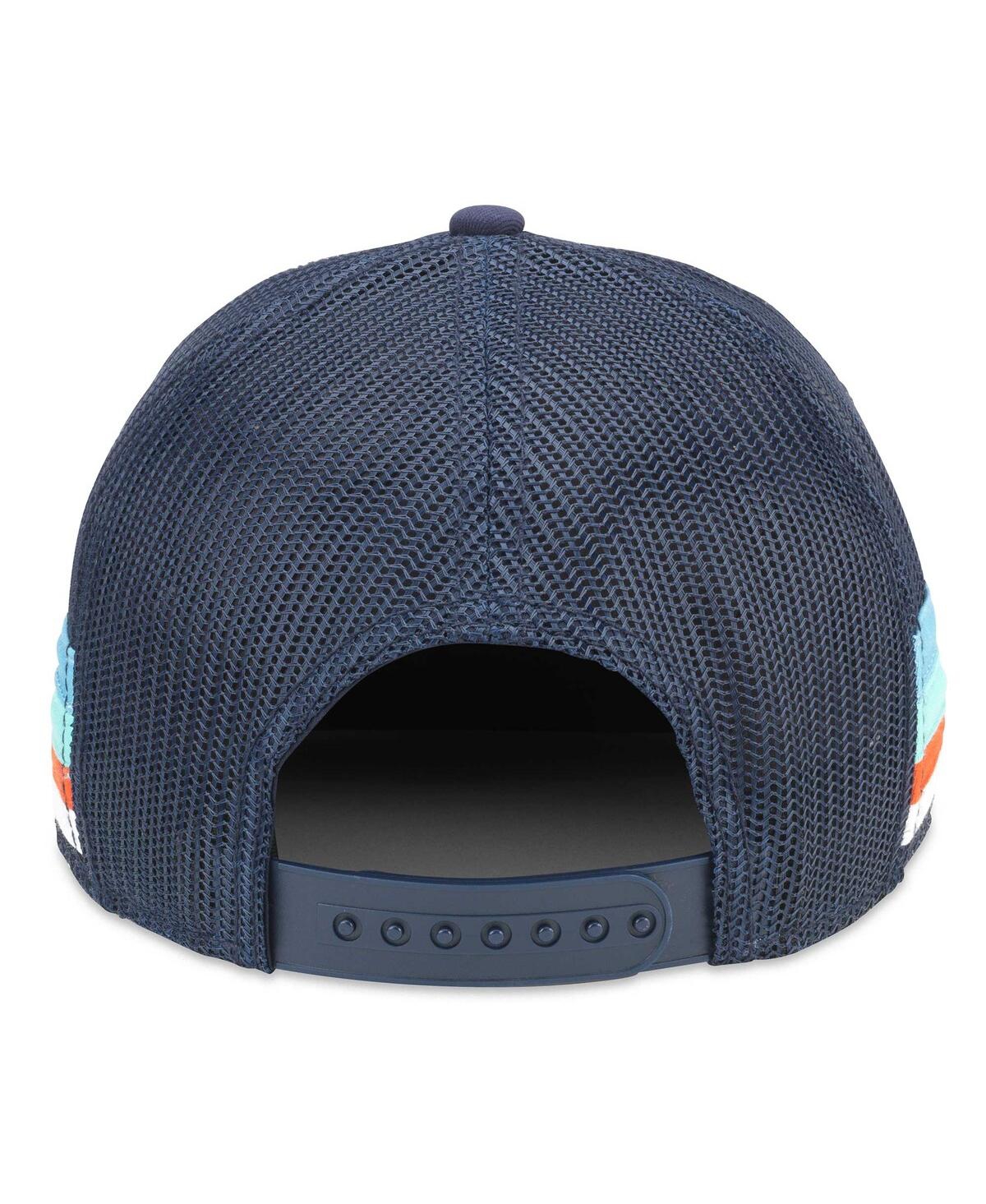 Shop American Needle Men's  Deep Sea Blue Seattle Kraken Hotfoot Stripes Trucker Adjustable Hat