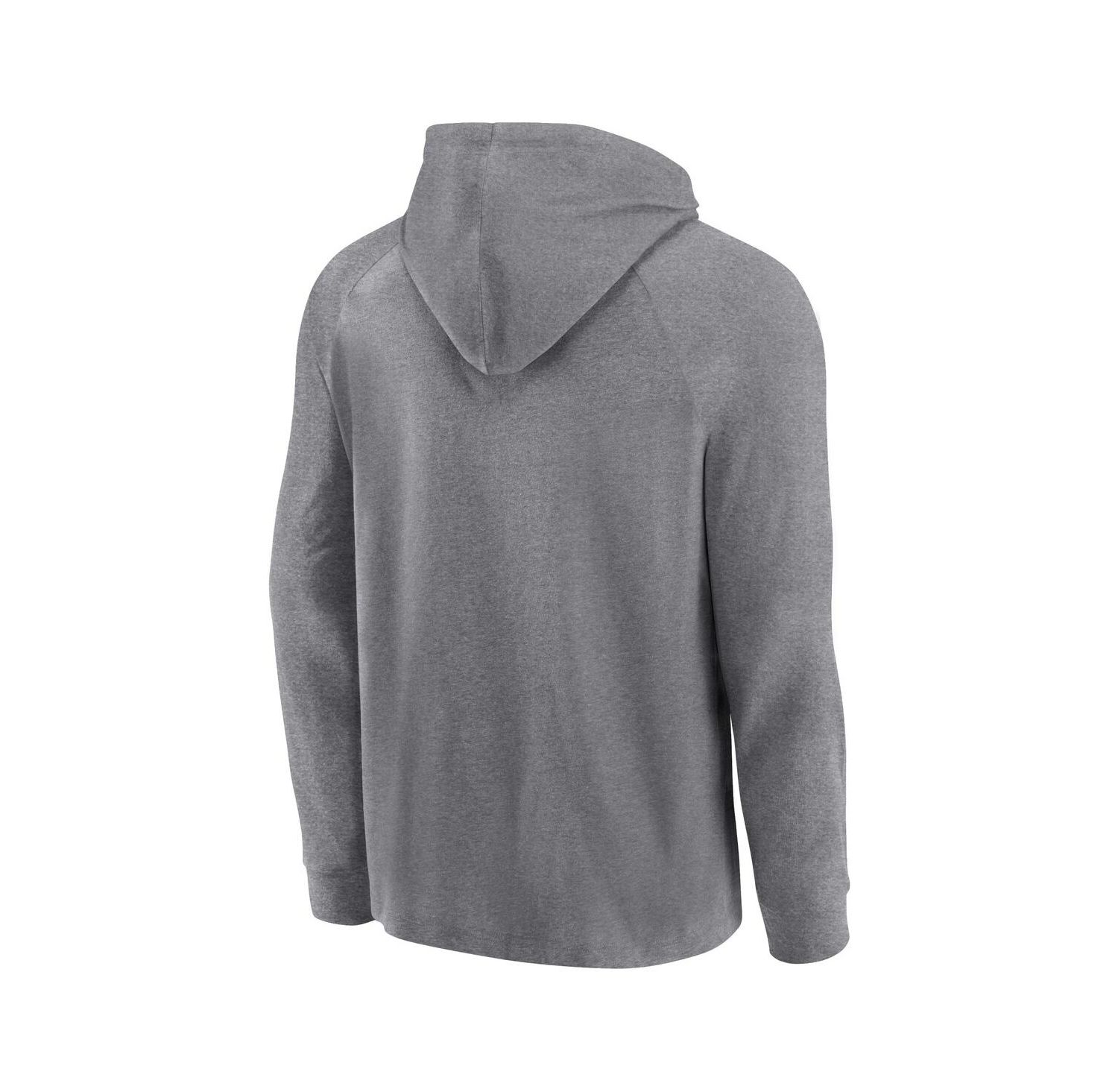 Men's Gray Oakland Athletics No Time Off Raglan Pullover Hoodie