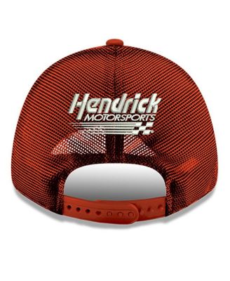 Men's White, Scarlet Hendrick Motorsports Budweiser 9FORTY Adjustable Trucker Hat
