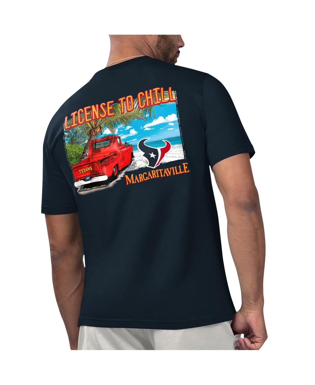 Shop Margaritaville Men's  Navy Houston Texans Licensed To Chill T-shirt