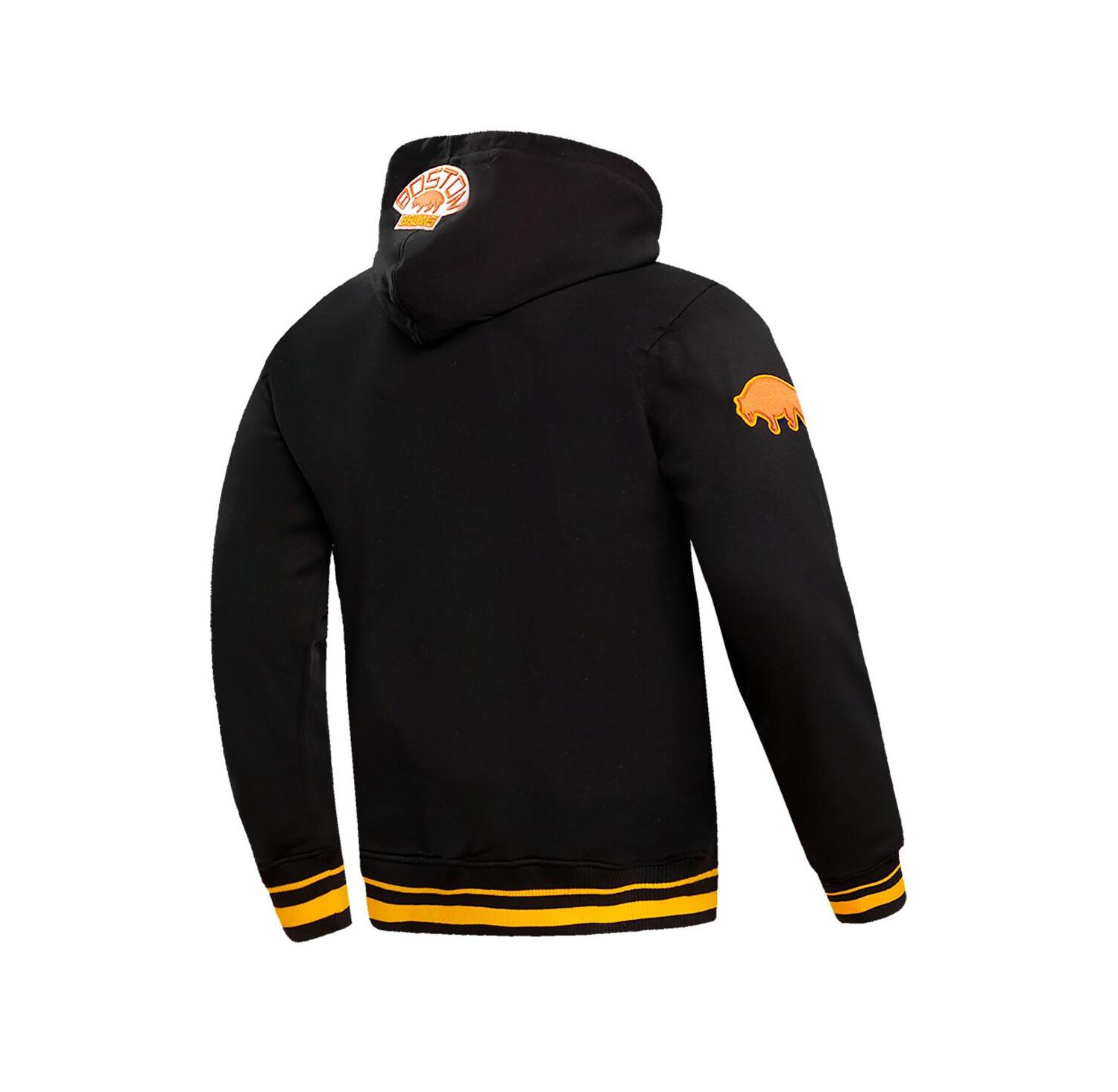 Men's Black Boston Bruins Retro Classic Fleece Pullover Hoodie
