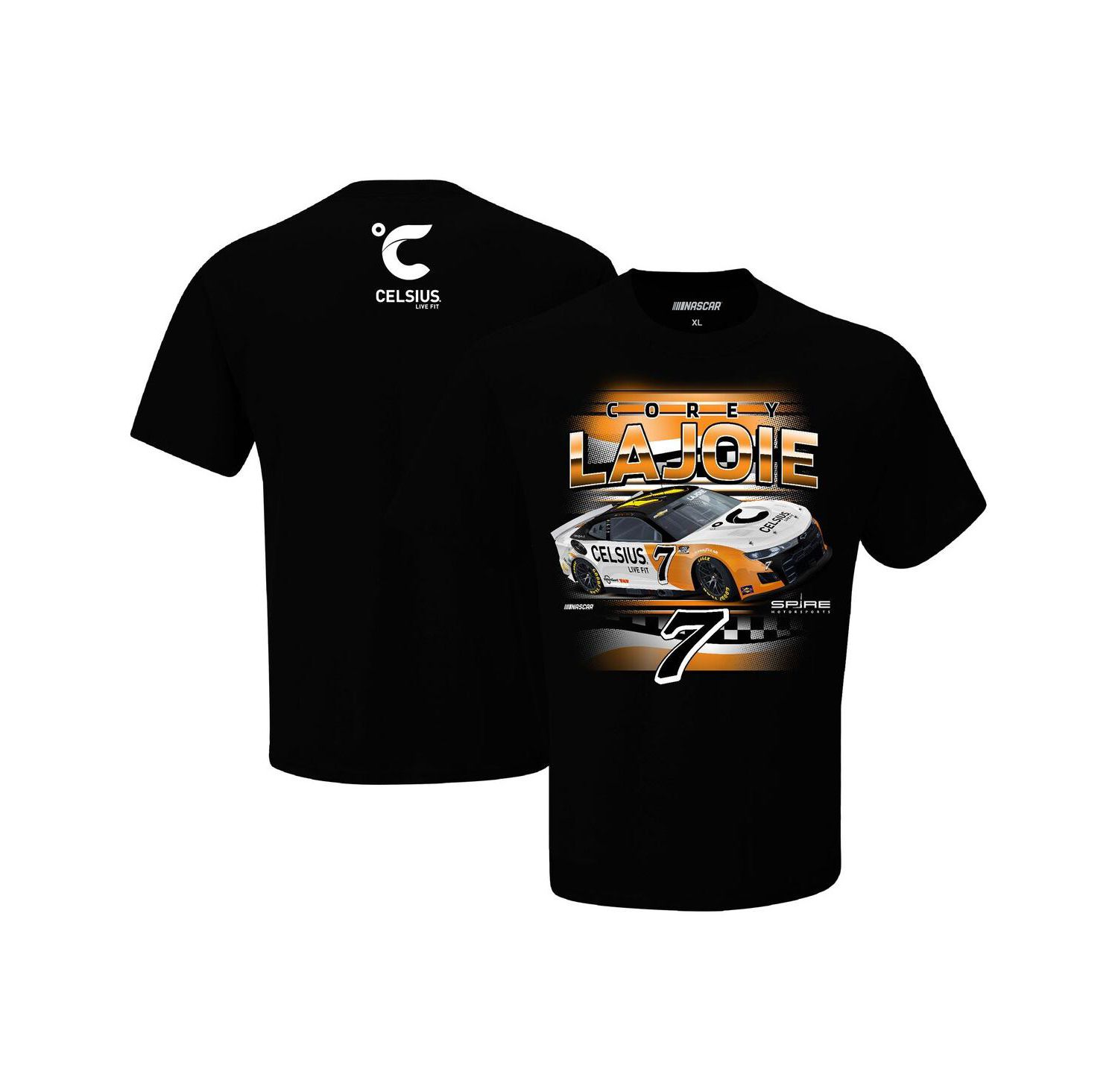 Men's Black Corey LaJoie Celsius Car T-shirt