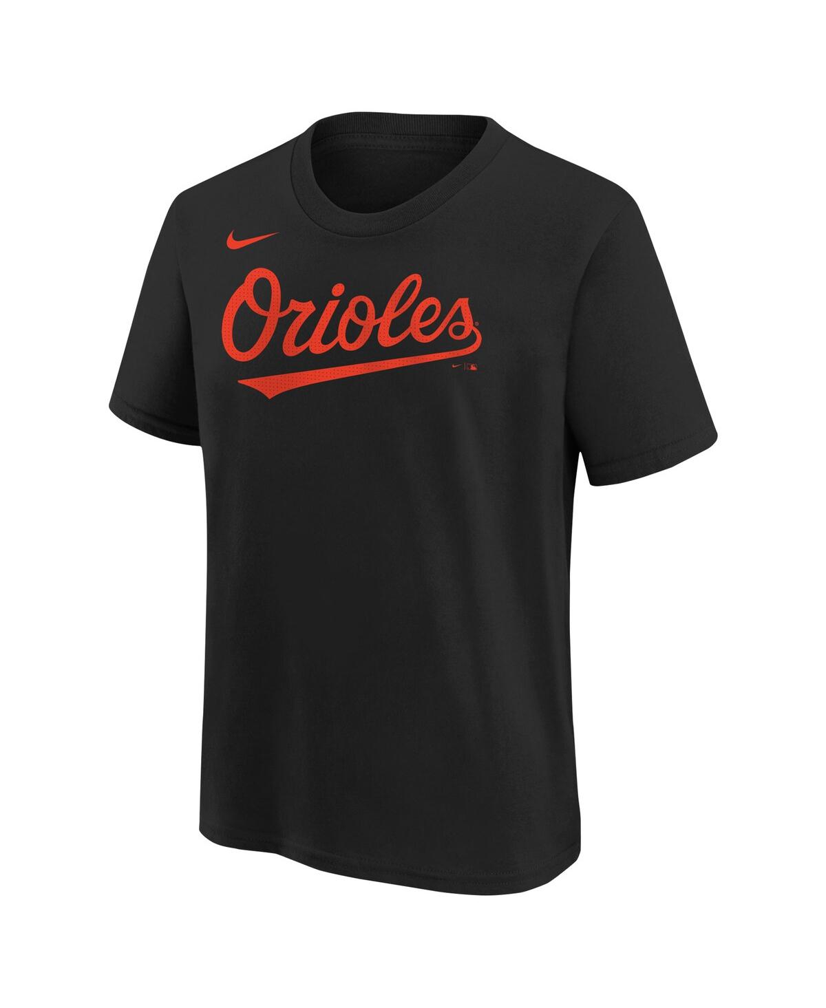 Nike Big Boys  Adley Rutschman Black Baltimore Orioles Home Player Name And Number T-shirt In Black