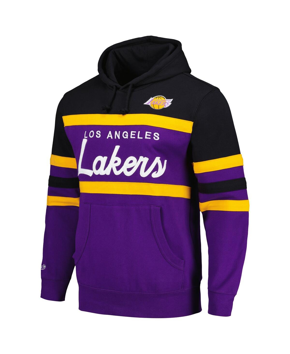 Men's Mitchell & Ness Black Los Angeles Lakers Head Coach Pullover Hoodie - Black