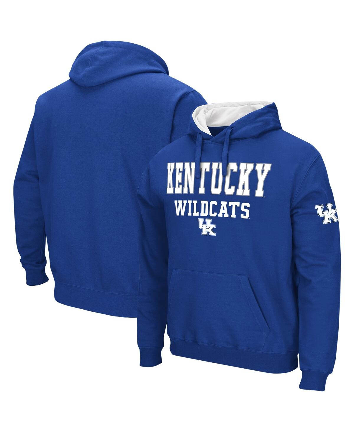Men's Colosseum Royal Kentucky Wildcats Sunrise Pullover Hoodie - Royal