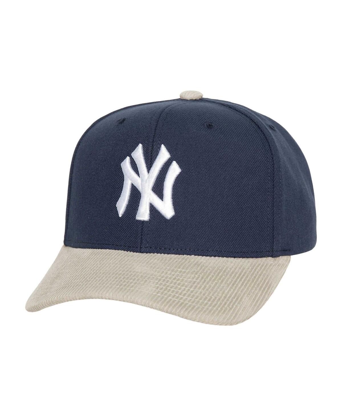 Mitchell & Ness Men's  Navy New York Yankees Corduroy Pro Snapback Hat