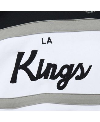Men's White, Black Los Angeles Kings Head Coach Pullover Hoodie