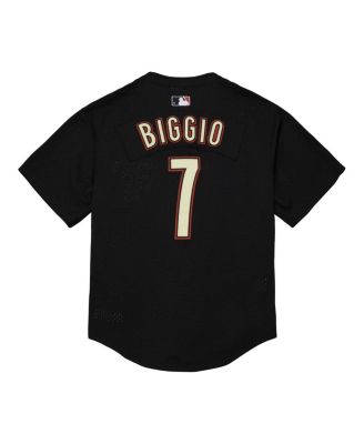 Men's Craig Biggio Black Houston Astros Cooperstown Mesh Batting Practice Jersey