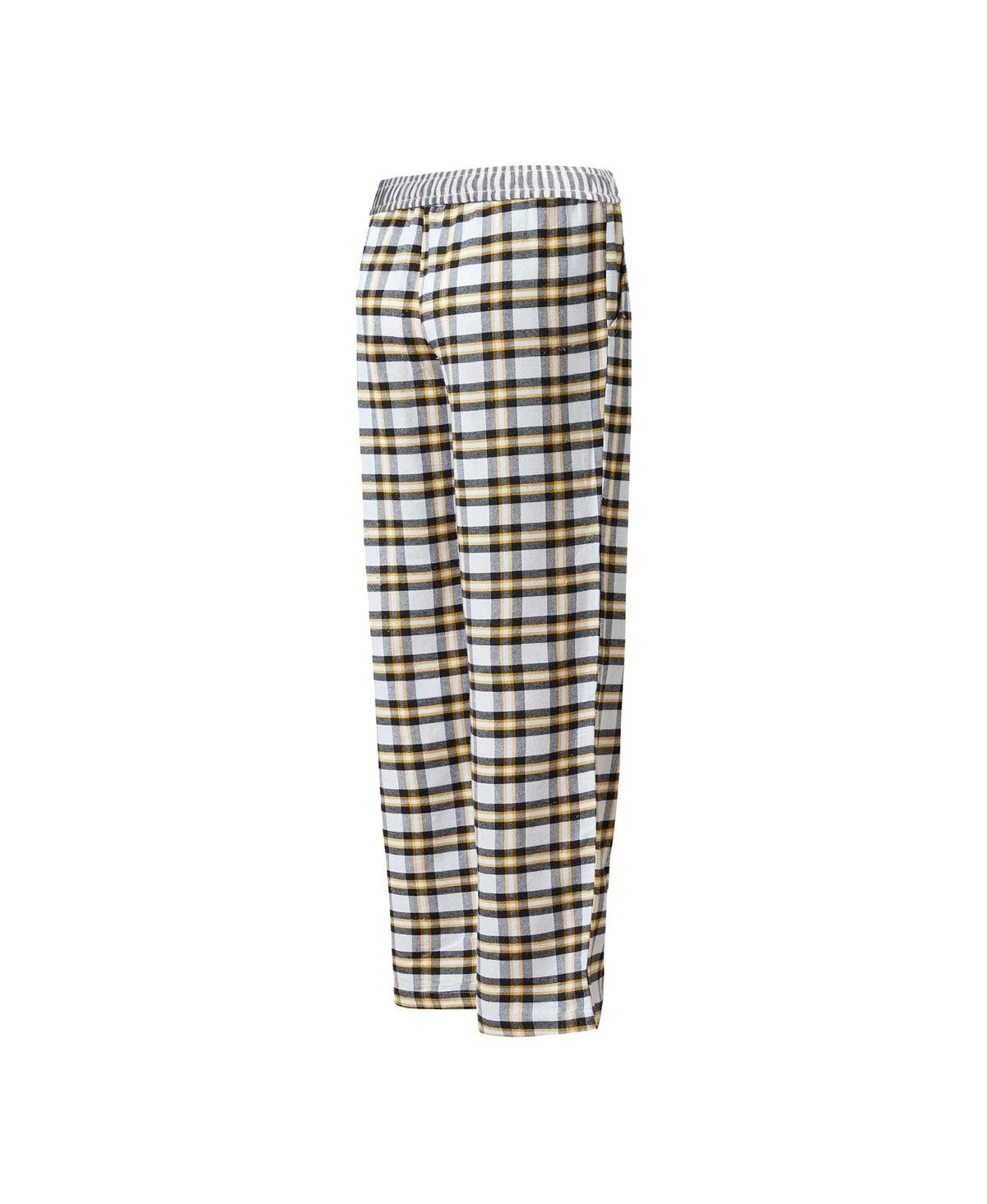 Shop Concepts Sport Women's  Black, Gold San Diego Padres Sienna Flannel Sleep Pants In Black,gold