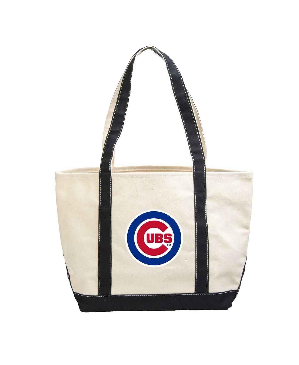 Shop Logo Brands Women's Chicago Cubs Canvas Tote Bag In Royal