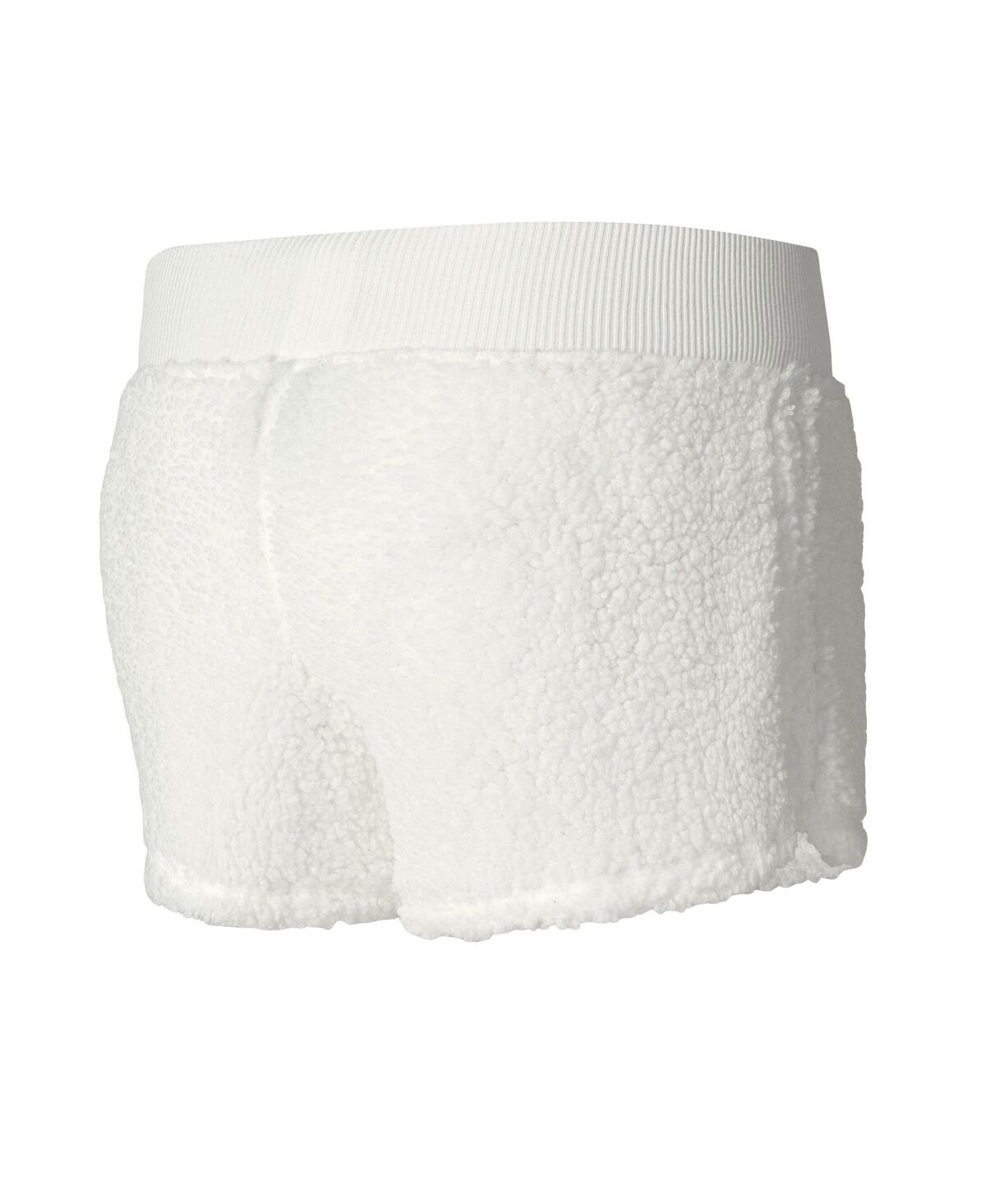 Concepts Sport Women's  White New York Giants Fluffy Pullover Sweatshirt And Shorts Sleep Set In White