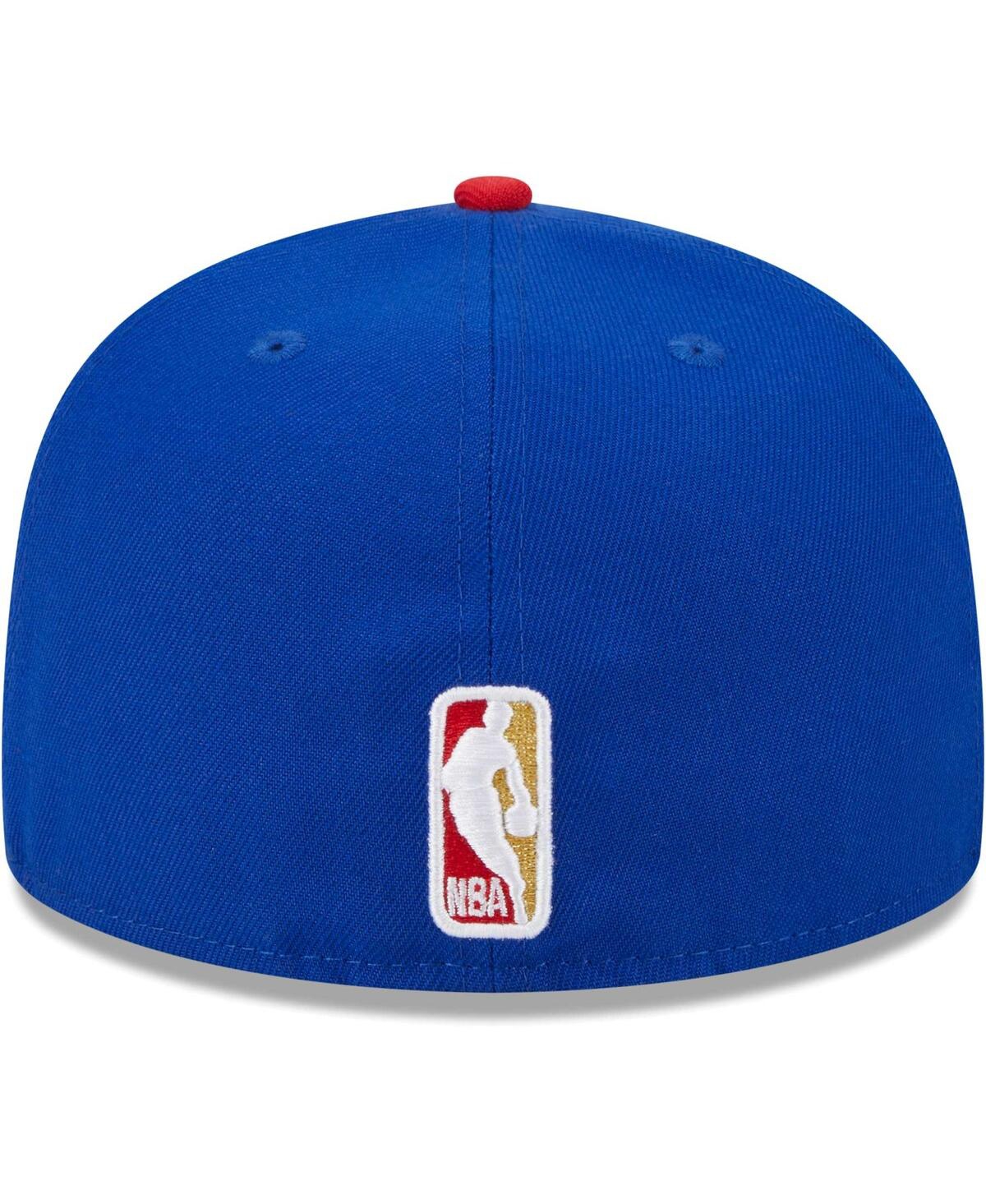 Shop New Era Men's  Royal, Red Philadelphia 76ers Gameday Gold Pop Stars 59fifty Fitted Hat In Royal,red