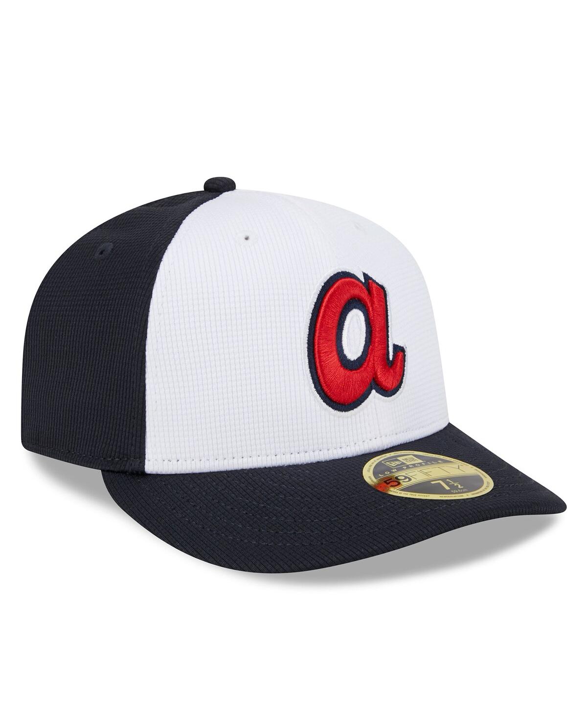 New Era Men's White Atlanta Braves 2024 Batting Practice 59fifty Fitted Hat In White