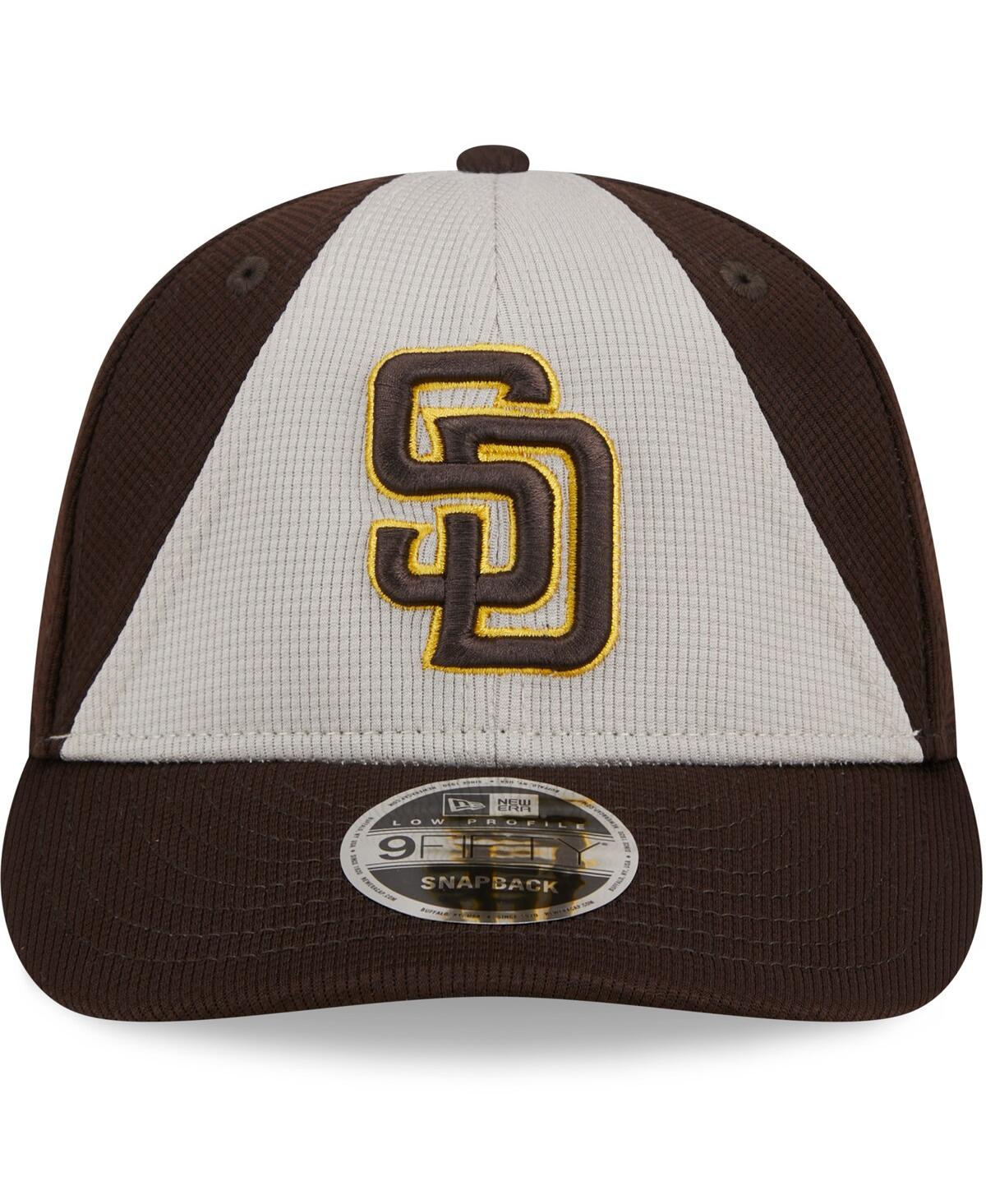 Men's New EraSan Diego Padres 2024 Batting Practice Low Profile 9FIFTY Snapback Hat - Brown