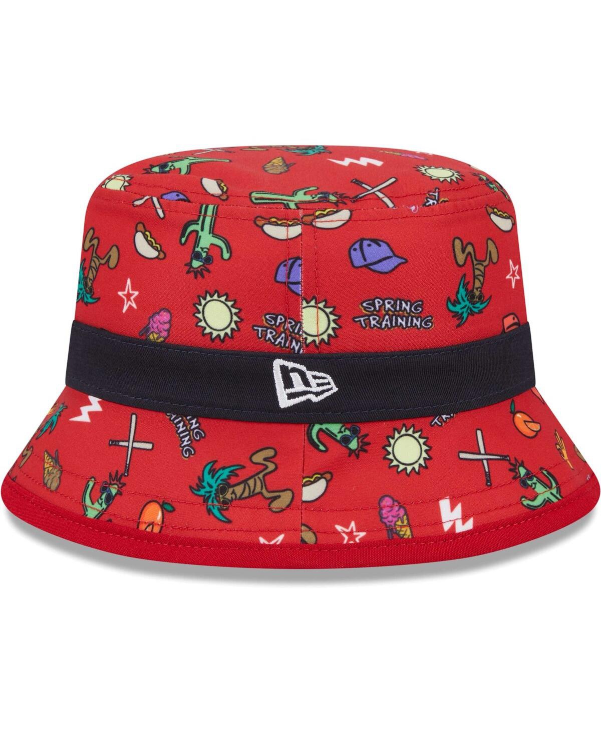 Shop New Era Toddler Boys And Girls  Red Los Angeles Angels Spring Training Icon Bucket Hat