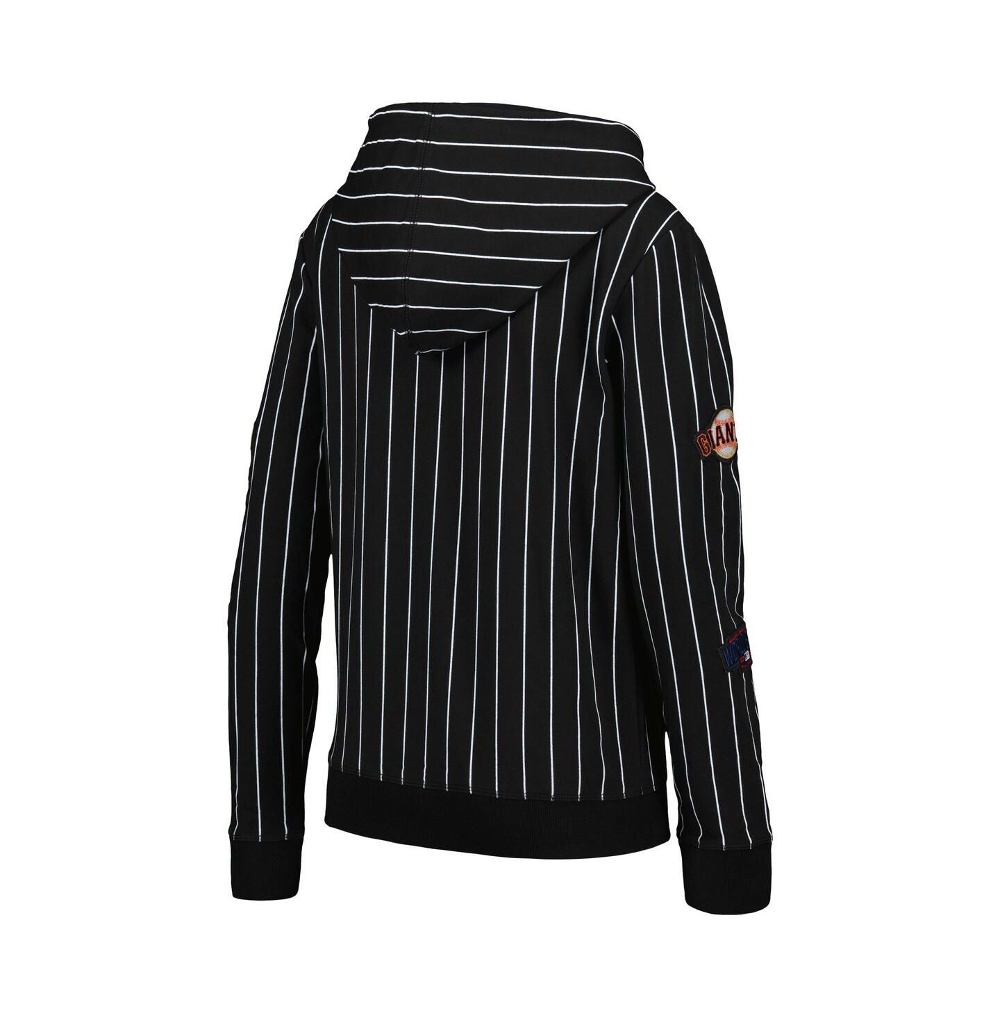 Женская куртка New Era Black San Francisco Giants Pinstripe Tri-Blend Full-Zip — фото 3