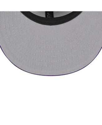 Men's Gray Los Angeles Lakers Chenille Band 9FIFTY Snapback Hat