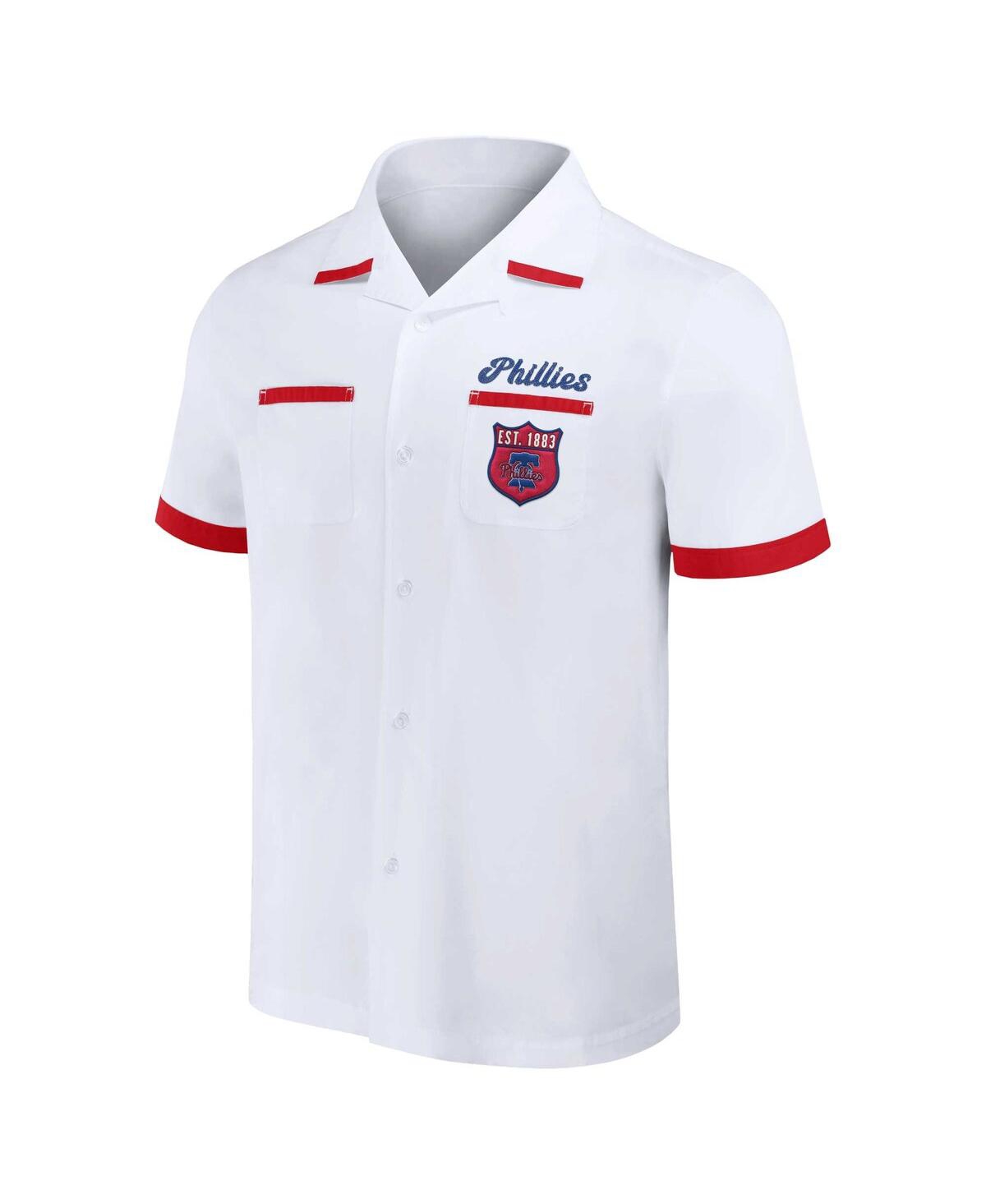 Shop Fanatics Men's Darius Rucker Collection By  White Philadelphia Phillies Bowling Button-up Shirt