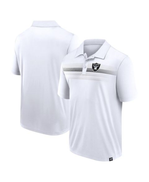 Мужская рубашка Fanatics White Las Vegas Raiders Victory For Us Interlock Polo