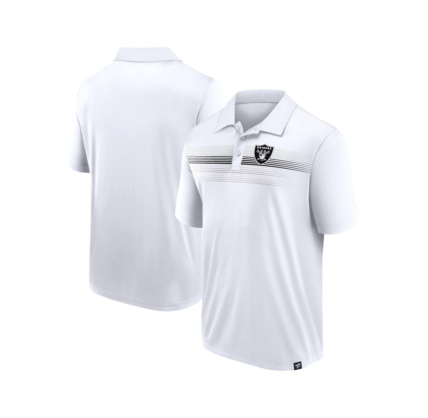 Men's White Las Vegas Raiders Victory For Us Interlock Polo Shirt
