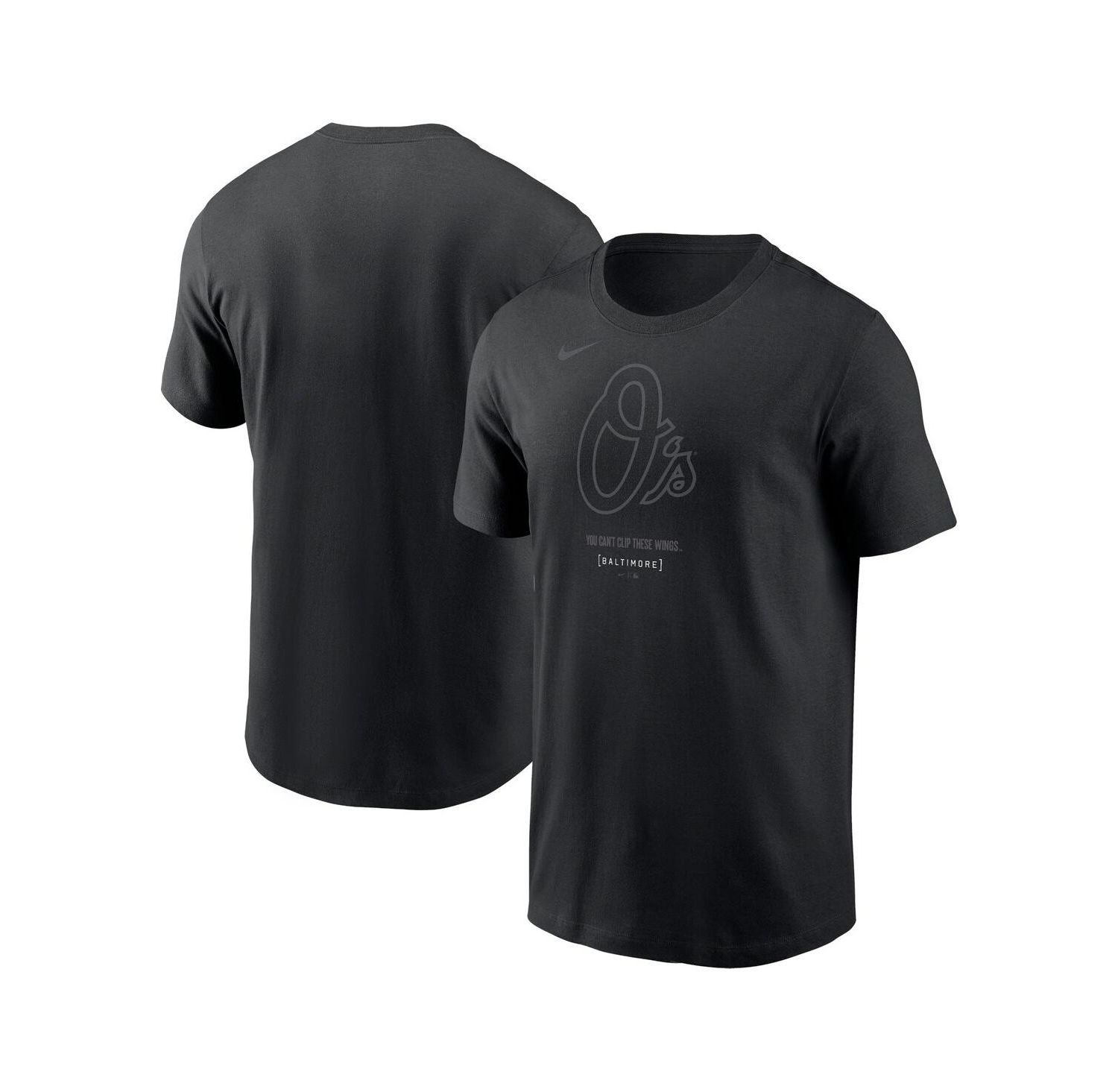 Men's Black Baltimore Orioles City Connect Large Logo T-shirt