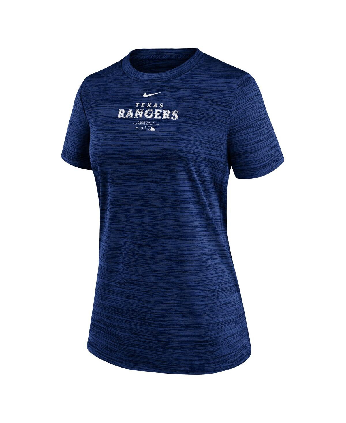 Women's NikeTexas Rangers Authentic Collection Velocity Performance T-shirt - Royal