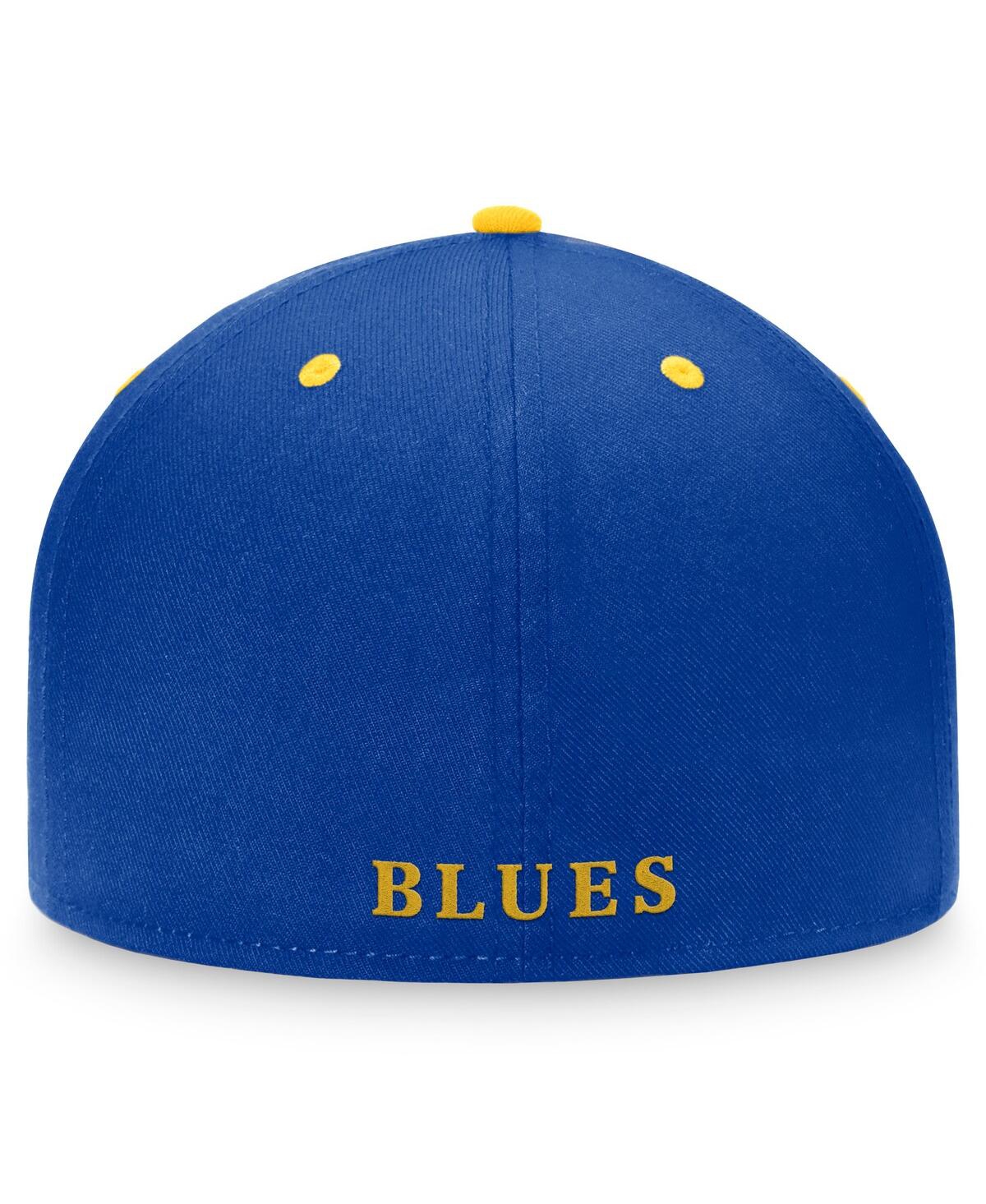Men's FanaticsDistressed St. Louis Blue Distresseds Heritage Vintage-Like Retro Fitted Hat - Royal