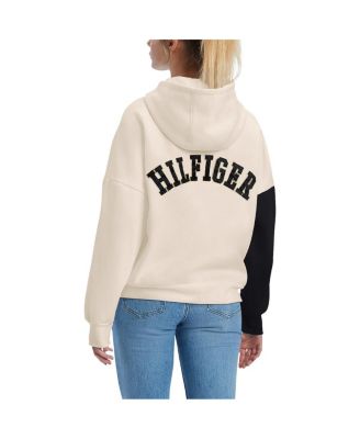 Women's Cream, Black New Orleans Saints Harriet Pullover Hoodie