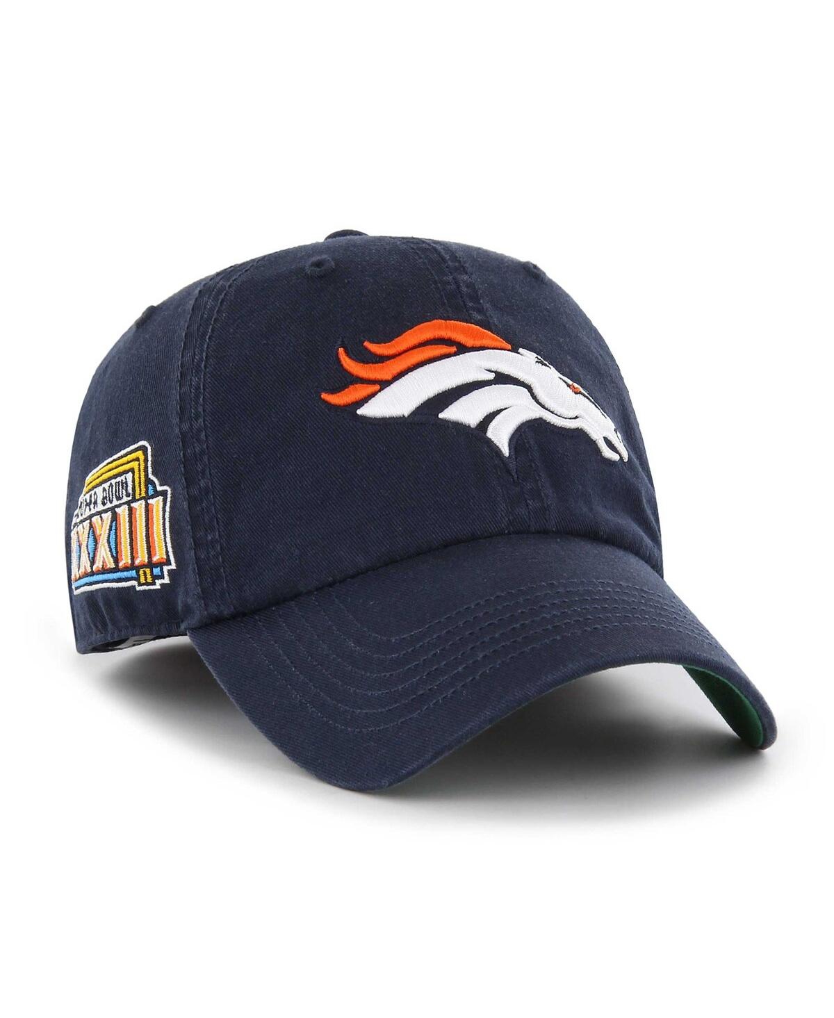 47 Brand Men's ' Navy Denver Broncos Sure Shot Franchise Fitted Hat