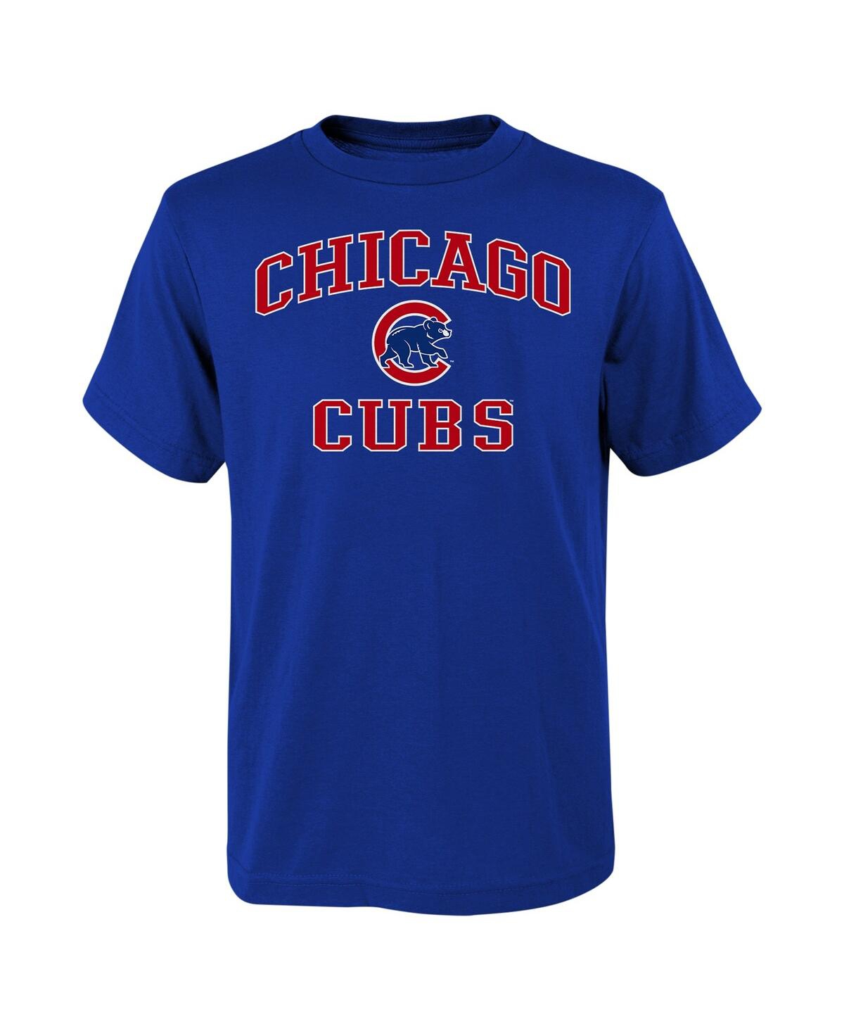 Outerstuff Kids' Big Boys  Royal Chicago Cubs Heart And Soul T-shirt
