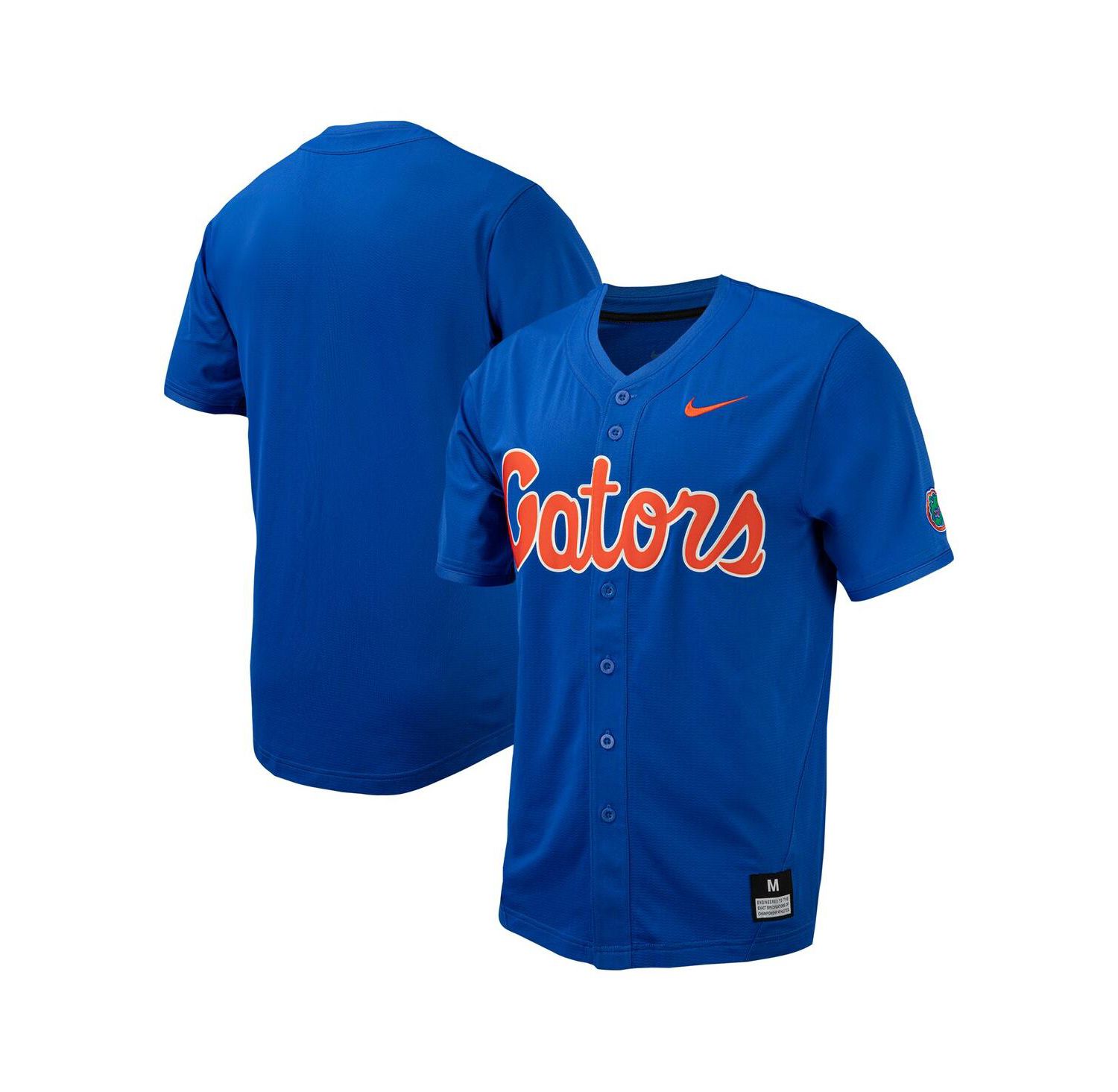 Men's Royal Florida Gators Replica Full-Button Baseball Jersey
