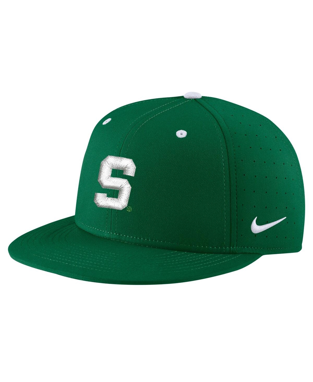 Shop Nike Men's  Green Michigan State Spartans St. Patrick's Day True Fitted Performance Hat