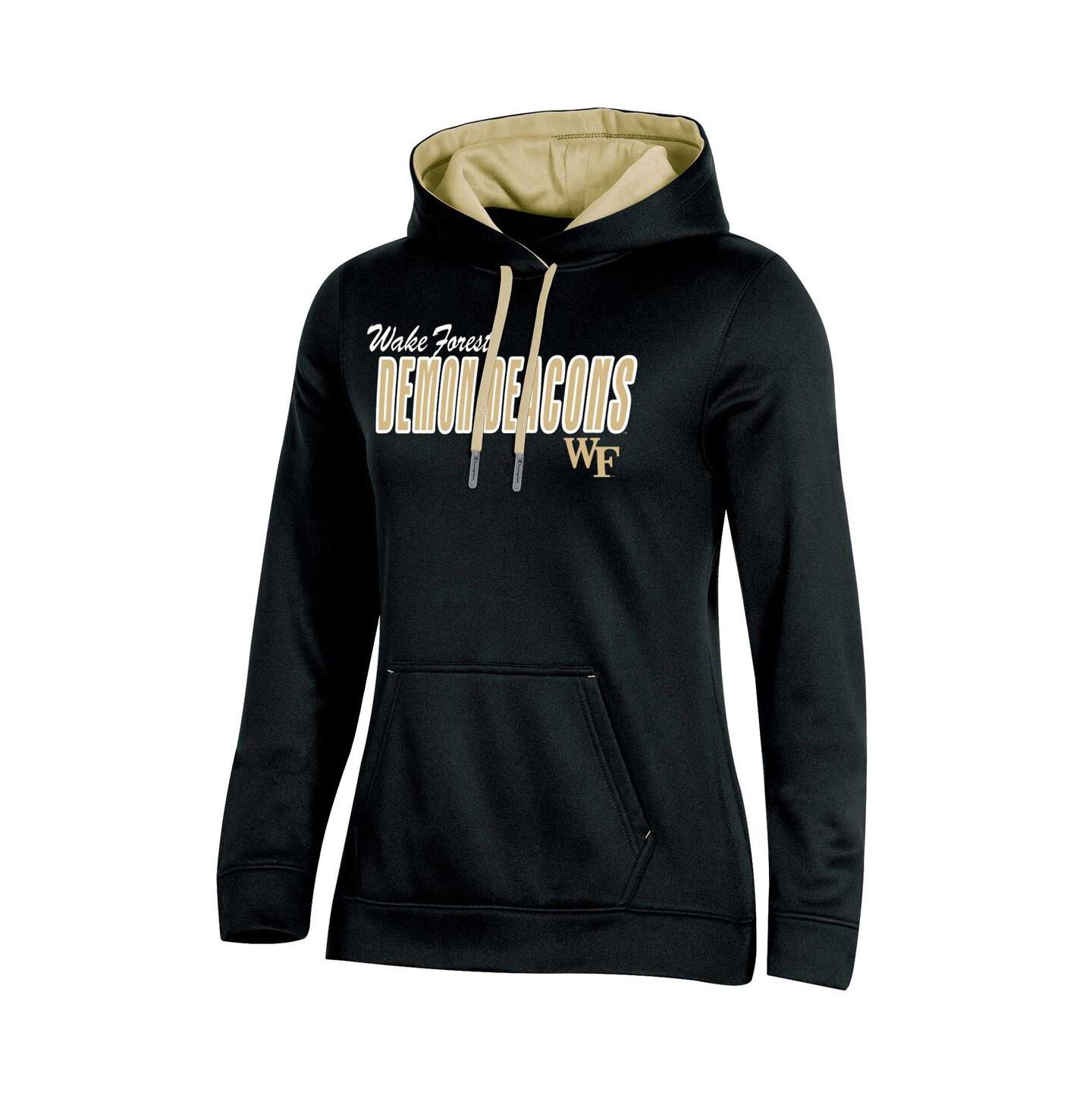 Женское худи Champion Black Wake Forest Demon Deacons Team Pullover — фото 3