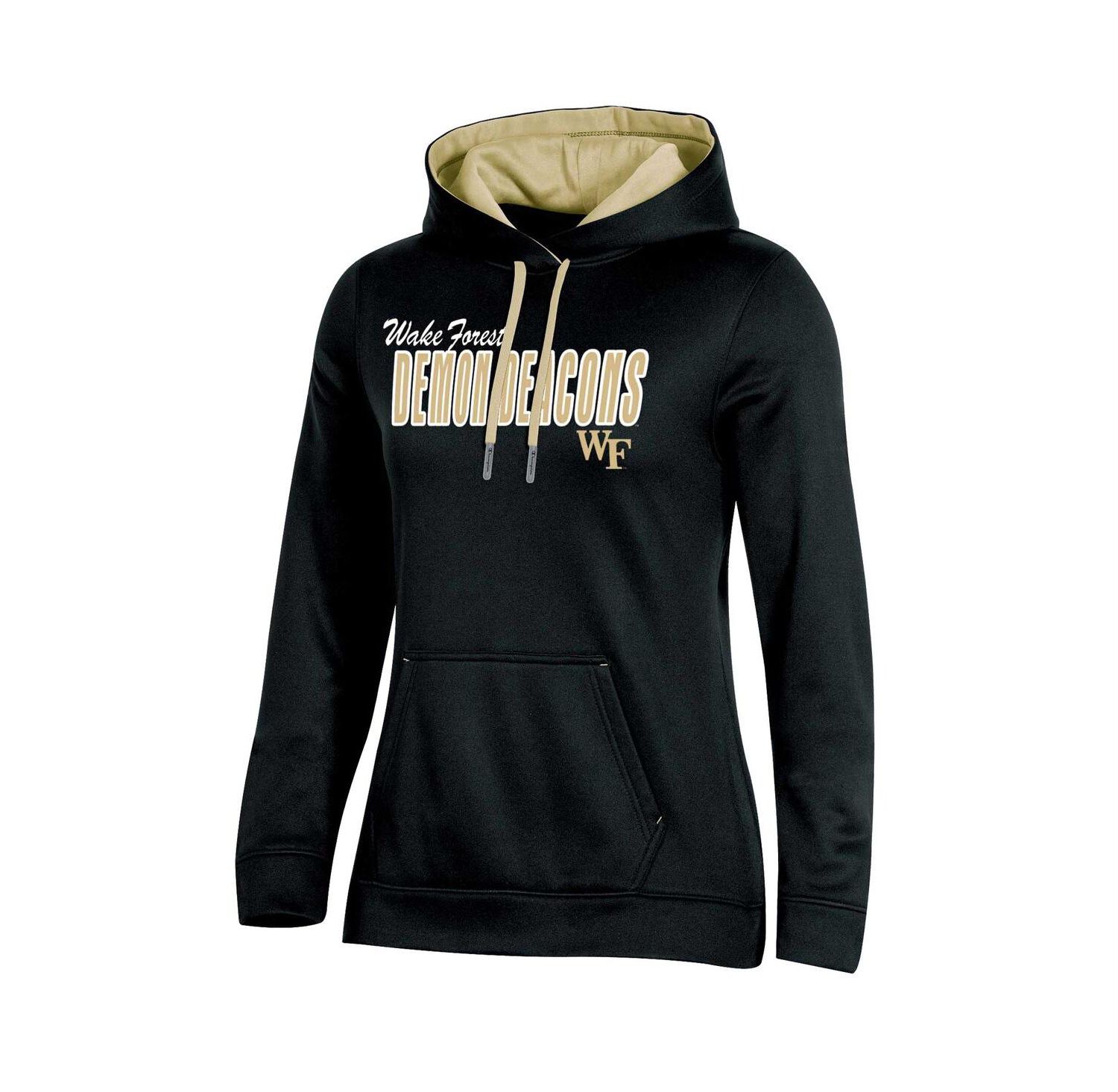 Women's Black Wake Forest Demon Deacons Team Pullover Hoodie