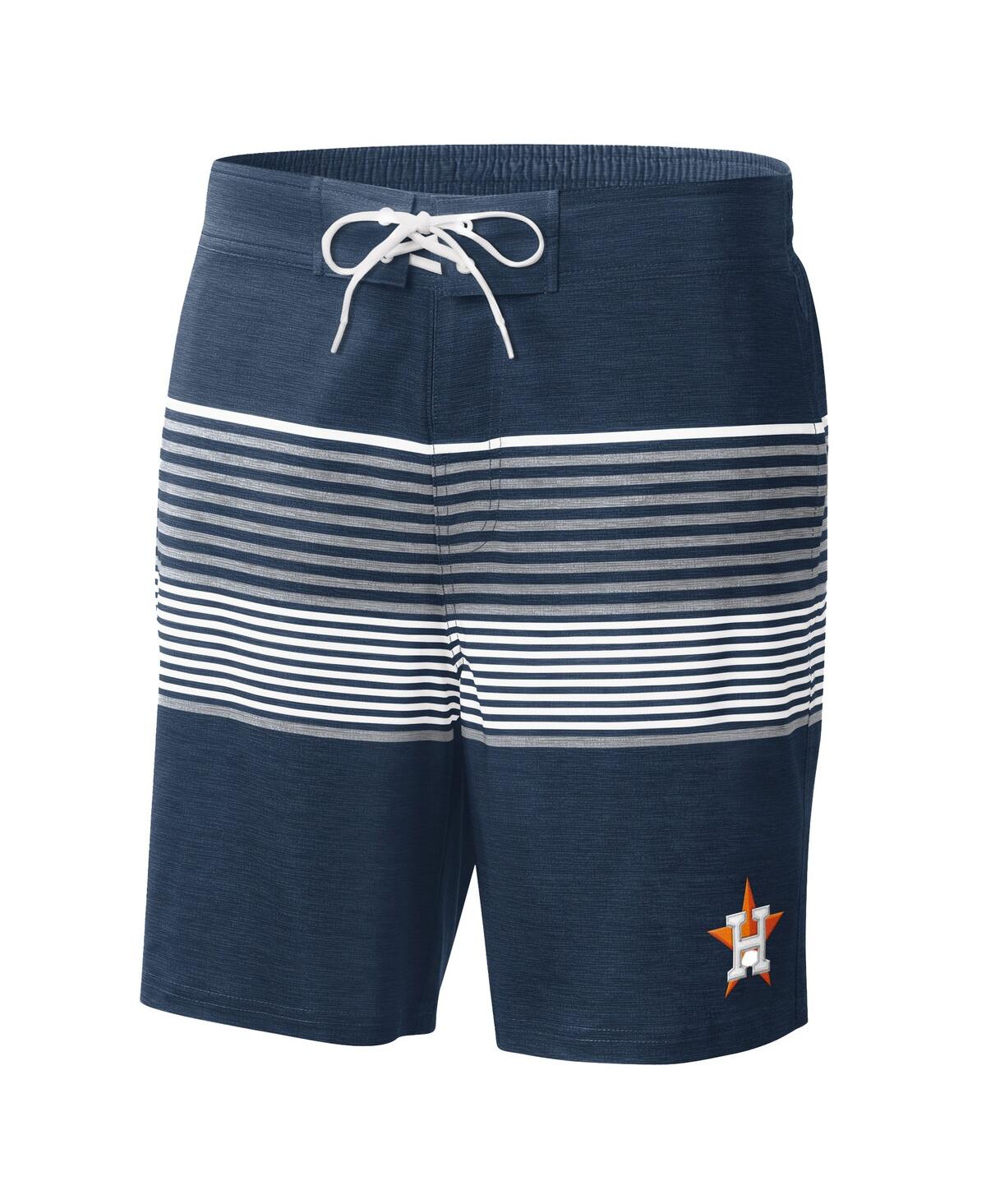 Shop G-iii Sports By Carl Banks Men's  Navy Houston Astros Coastline Volley Swim Shorts