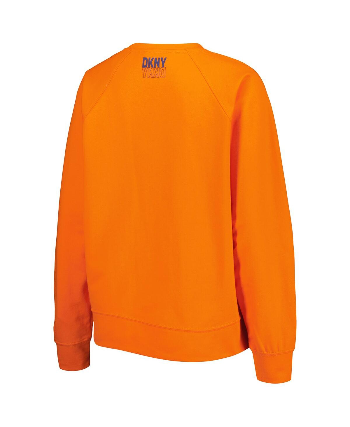 Shop Dkny Women's  Sport Orange Denver Broncos Regina Pullover Sweatshirt