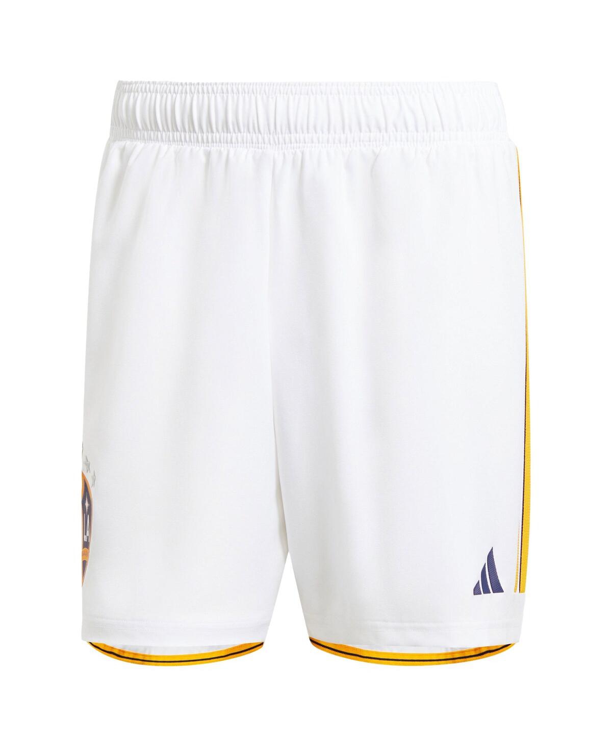 Shop Adidas Originals Men's Adidas White La Galaxy 2024 Home Aeroready Authentic Shorts