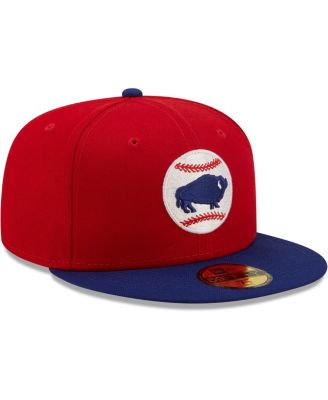 Men's Red Buffalo Bisons Authentic Collection 59FIFTY Fitted Hat