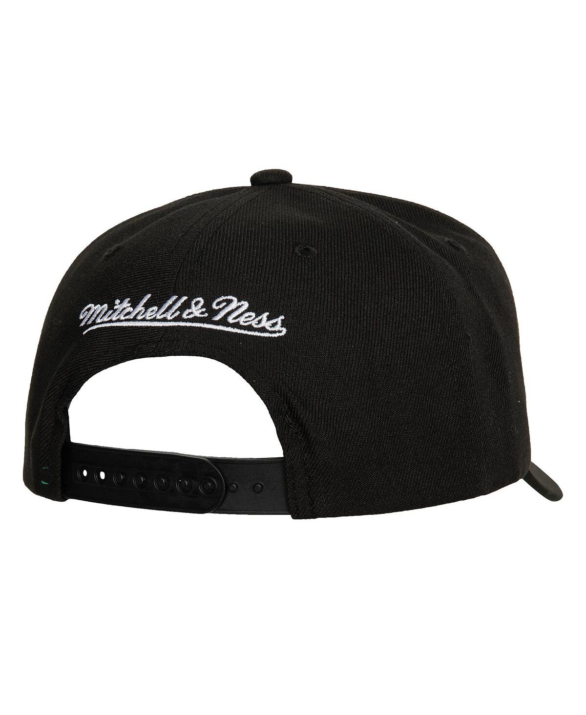 Mitchell & Ness Men's  Black Chicago Blackhawks Team Ground Pro Adjustable Hat In Black