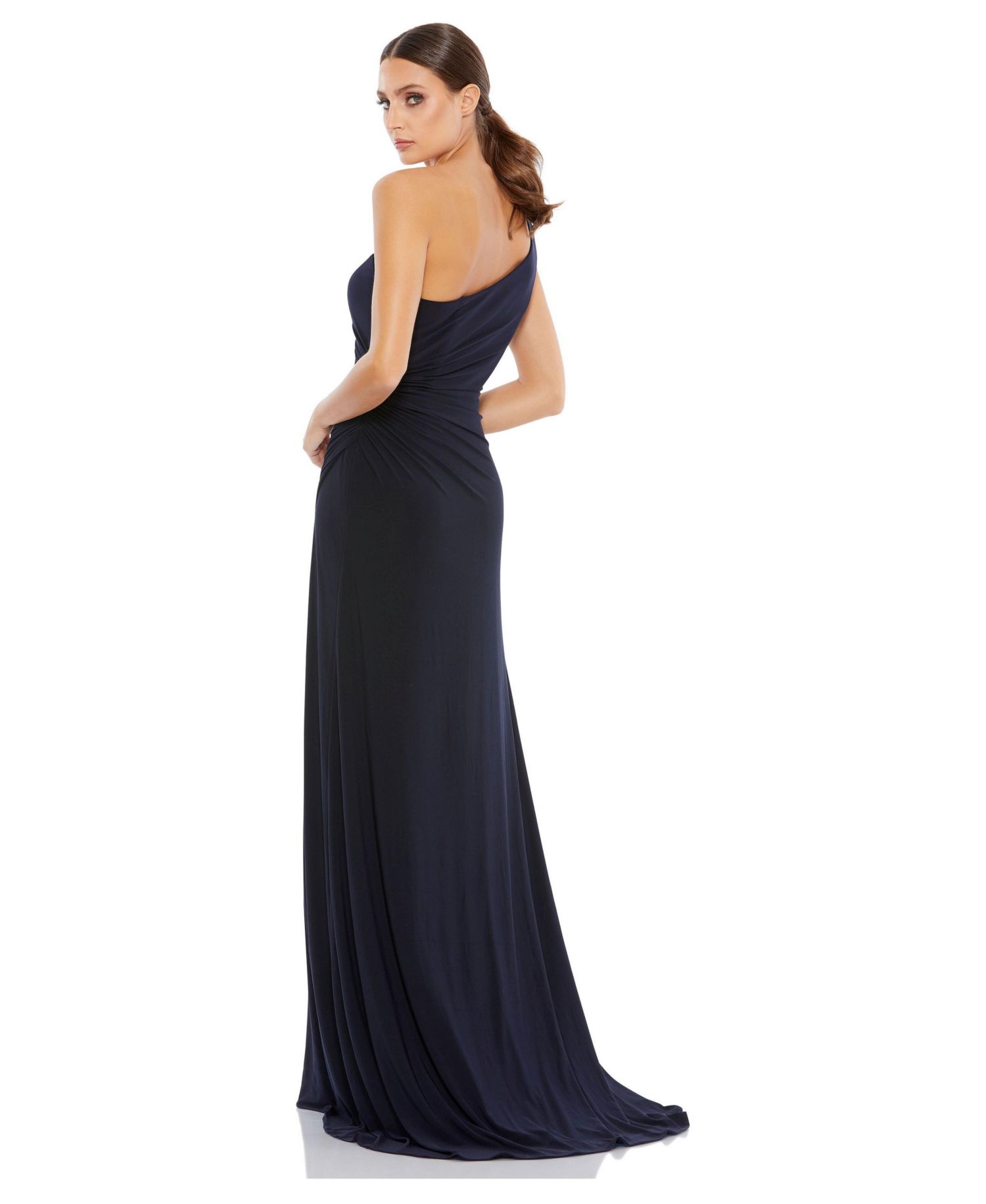 Women's Ieena Ruched One Shoulder Faux Wrap Gown