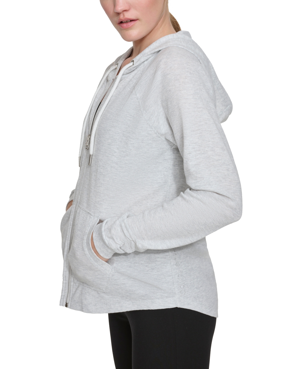Calvin Klein Performance Ruched-Sleeve Zip Hoodie, Xs-3X