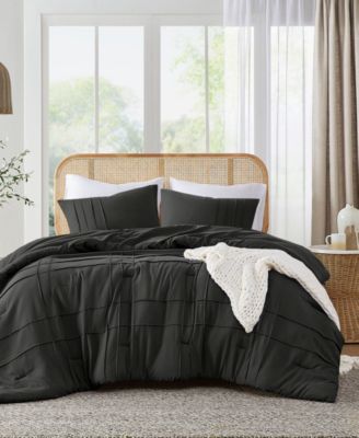 Porter Washed Pleated 3-Pc. Comforter Set, Queen