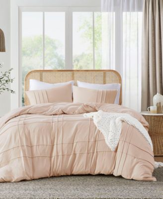 Porter Washed Pleated 3-Pc. Comforter Set, Queen