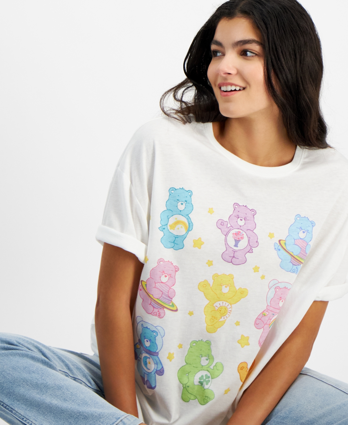 Shop Grayson Threads, The Label Juniors' Care Bears Graphic T-shirt In White