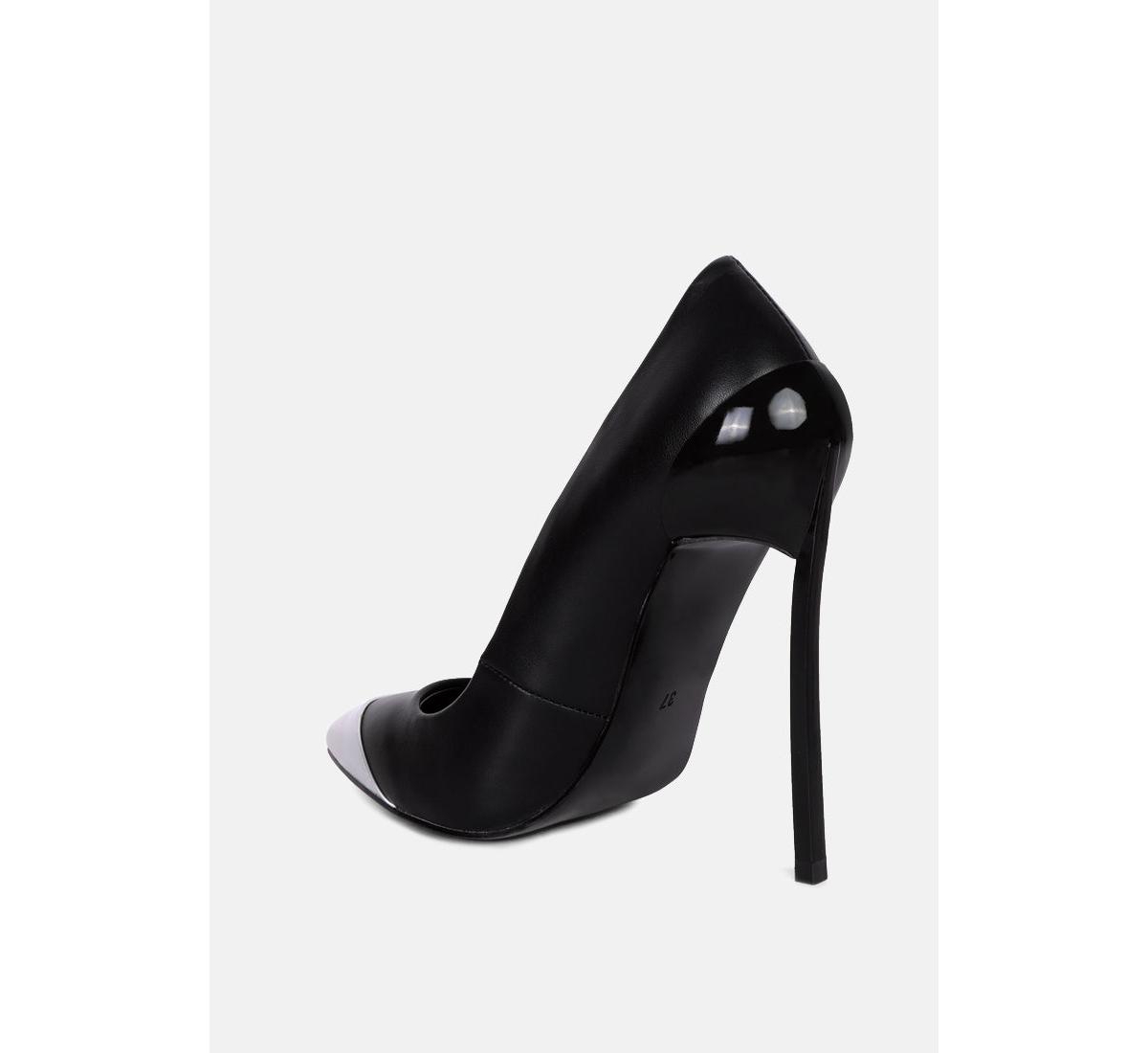 cidra silver dip stiletto heels pumps