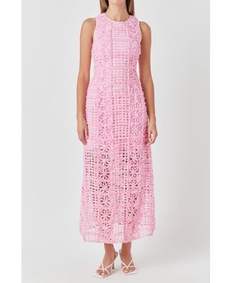 Women's Textured Sleeveless Maxi Dress