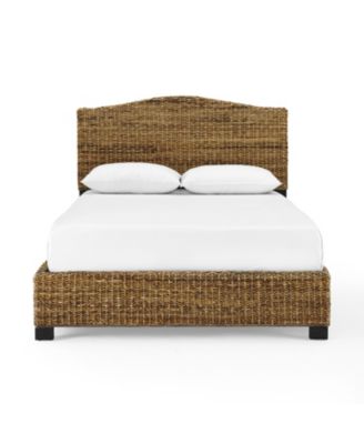 Serena King Banana Leaf Rattan Bed