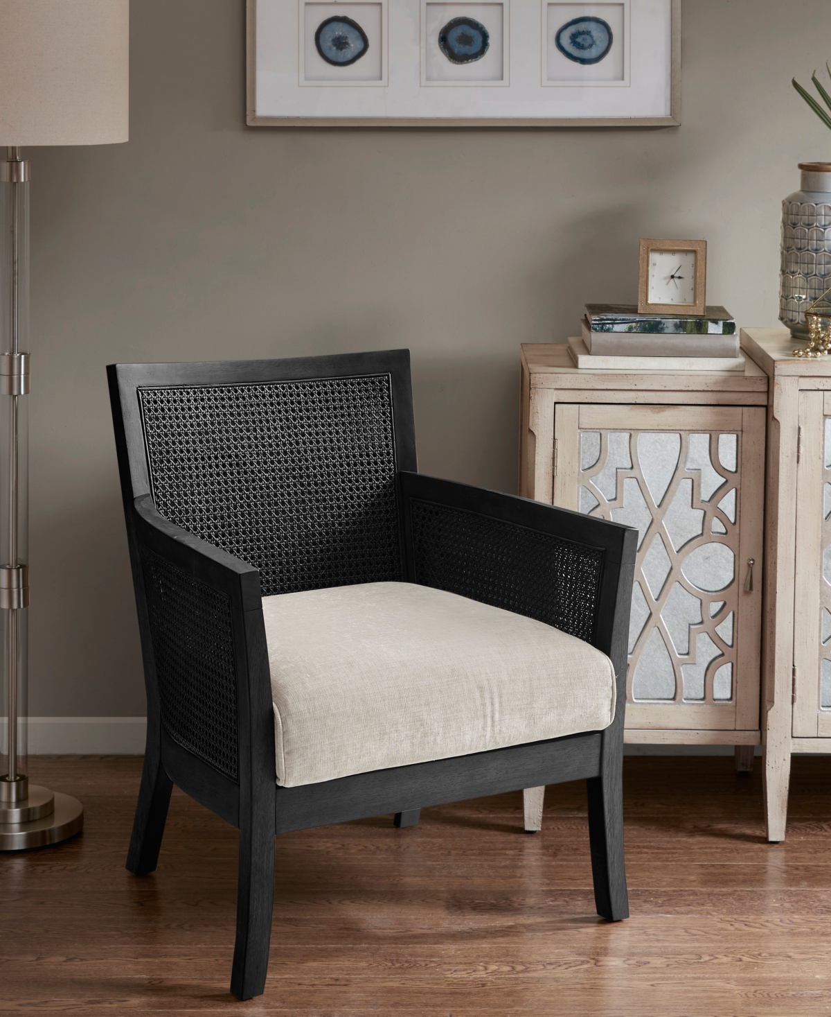 Madison Park Diedra Accent Chair In Black